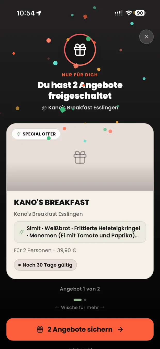 Angebote freigeschaltet